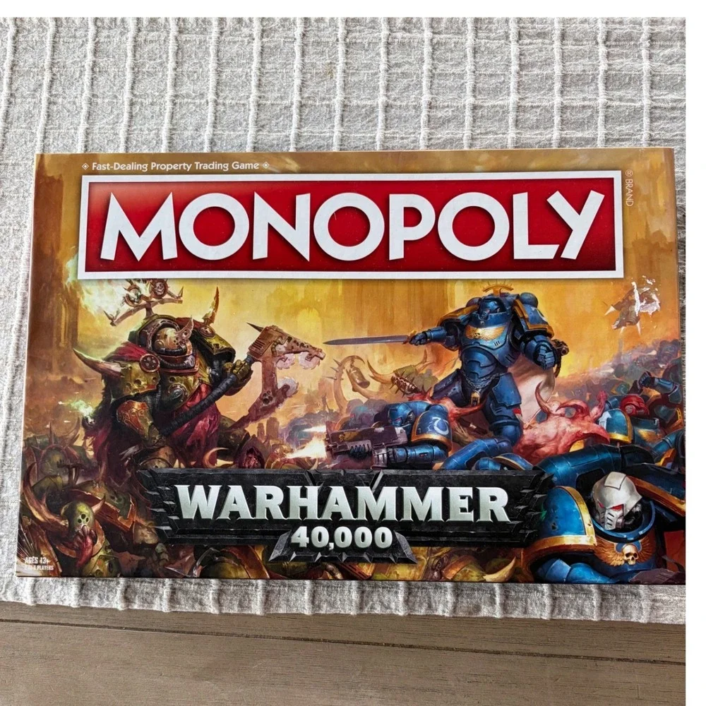 Winning Moves edition Monopoly Warhammer 40,000 universe complete